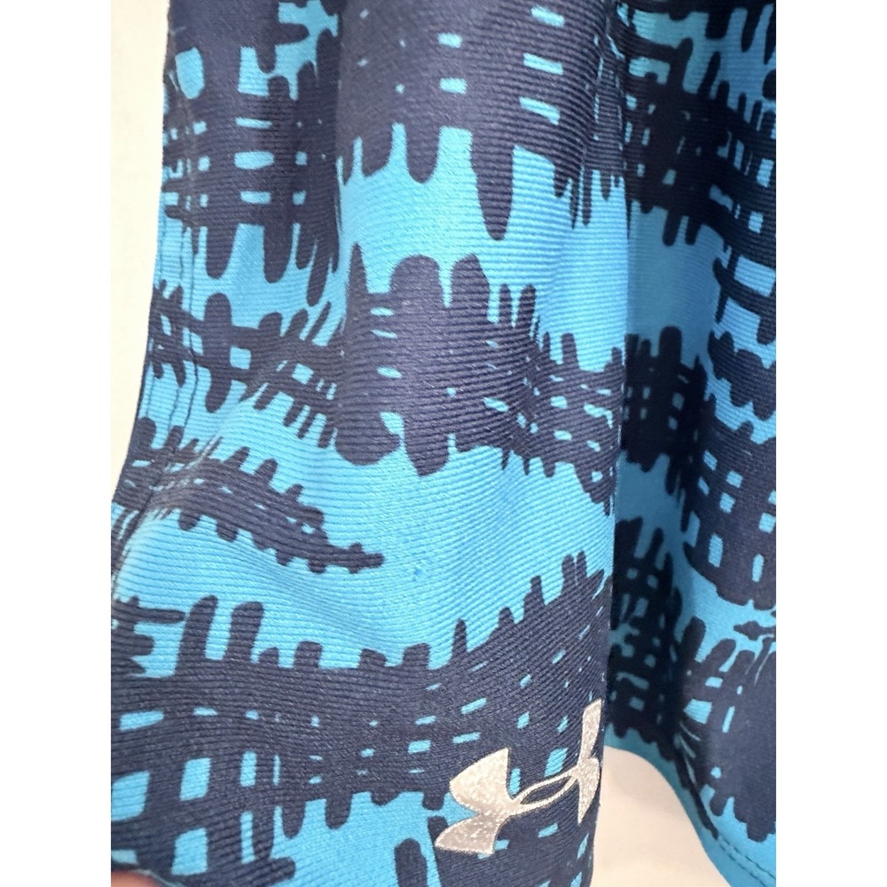 GU UNDER ARMOUR Women's Shorts SIZE SM Heat Gear Loose Turquoise/Black - Picture 4 of 7
